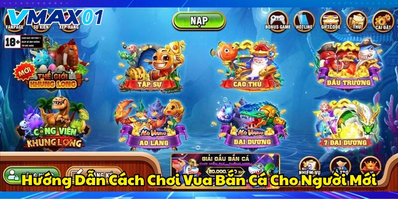 Hướng dẫn cách chơi vua bắn cá Hướng dẫn cách chơi vua bắn cá